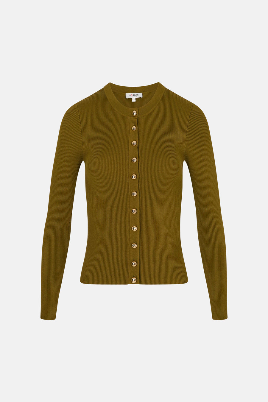 Pull col rond vert - Morgan de Toi