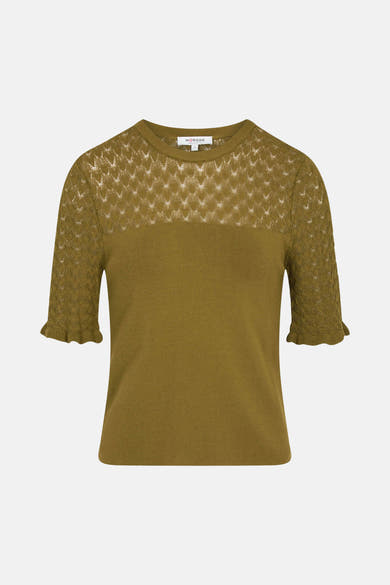 Top uni manches courtes vert - Morgan de Toi
