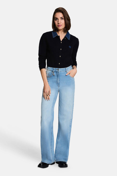 Cardigan bleu - Morgan de Toi