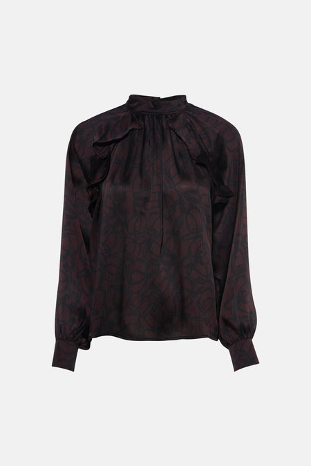 Blouse met lange mouwen - MULTICOLORE