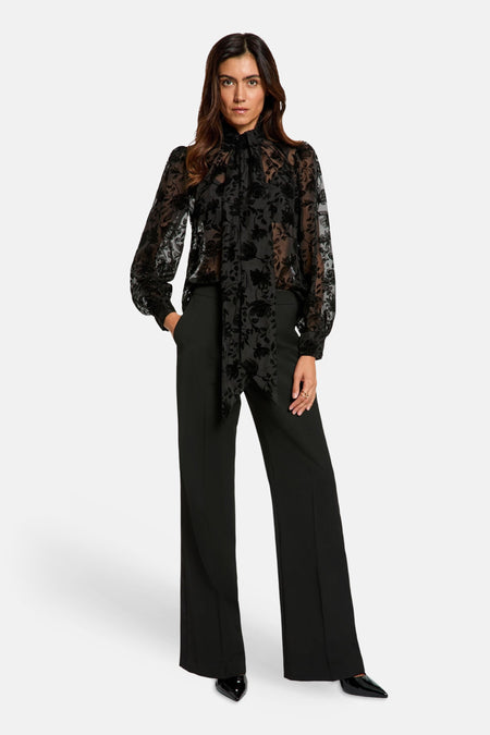 Blouse à manches longues - noir