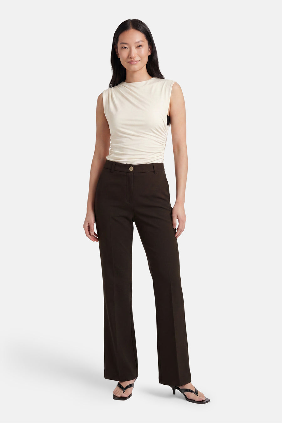 Pantalon de costume brun - Morgan de Toi