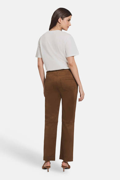 Dames sb seizoensbroek 5pocket cognac - Morgan de Toi