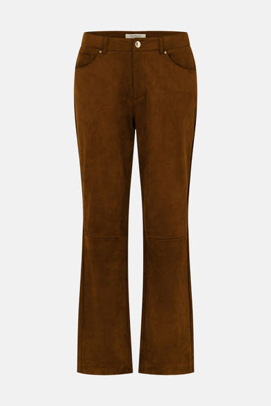 Dames sb seizoensbroek 5pocket cognac - Morgan de Toi