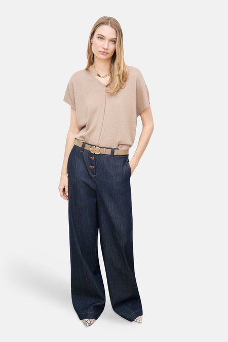 Jean large dark blue denim - CAROLL
