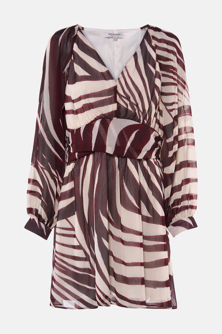 Robe à manches longues - multicolore