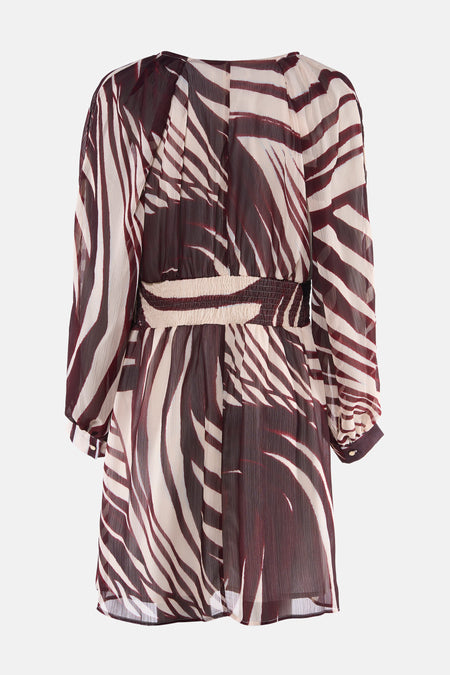 Robe à manches longues - multicolore