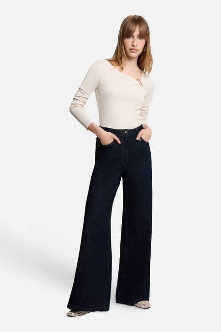 Top uni manches longues blanc - Morgan de Toi