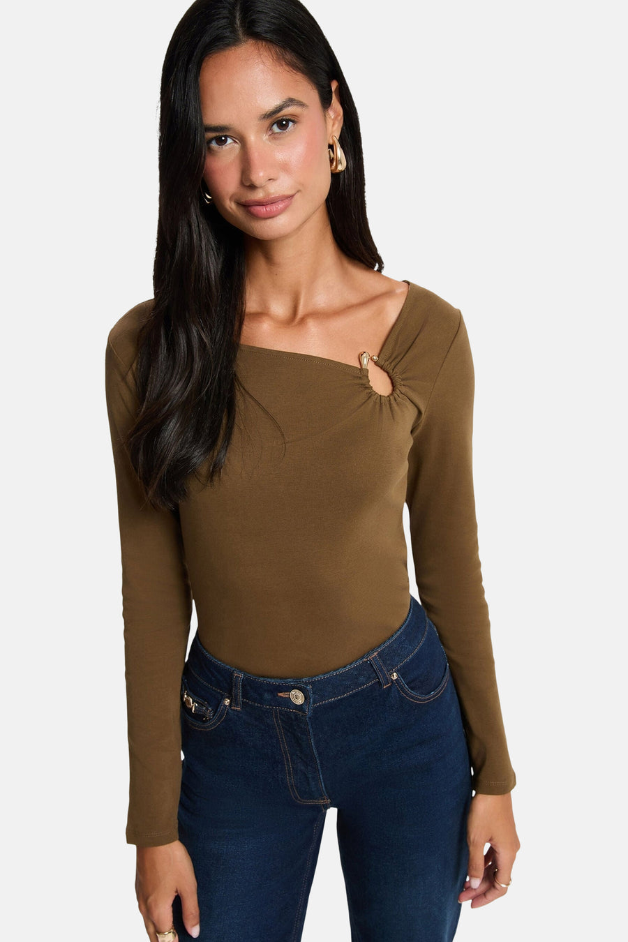 Top (lange mouwen) khaki - Morgan de Toi