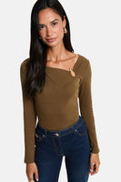 Top (lange mouwen) khaki - Morgan de Toi