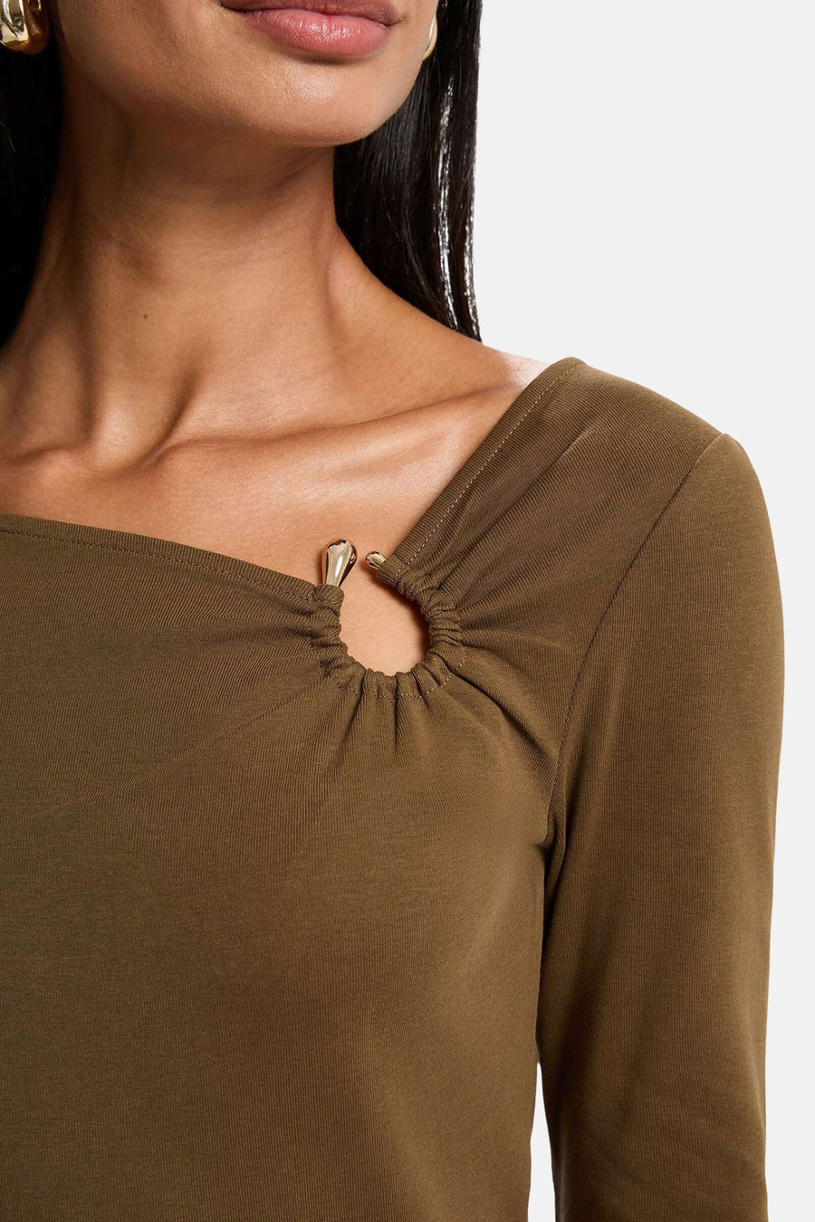 Top (lange mouwen) khaki - Morgan de Toi
