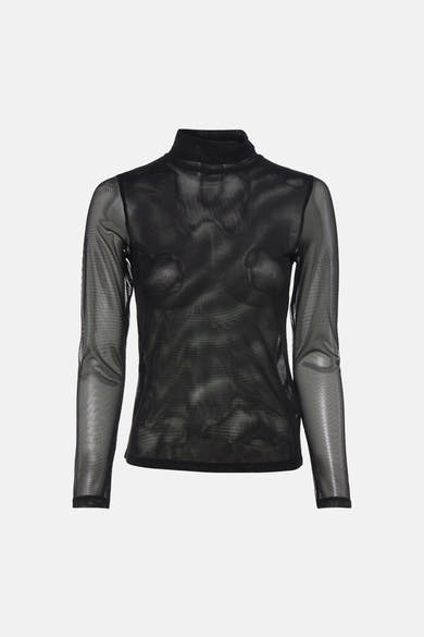 T-shirt à col roulant - noir