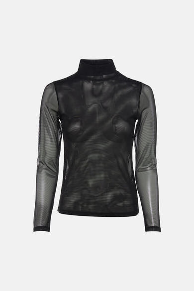 T-shirt à col roulant - noir