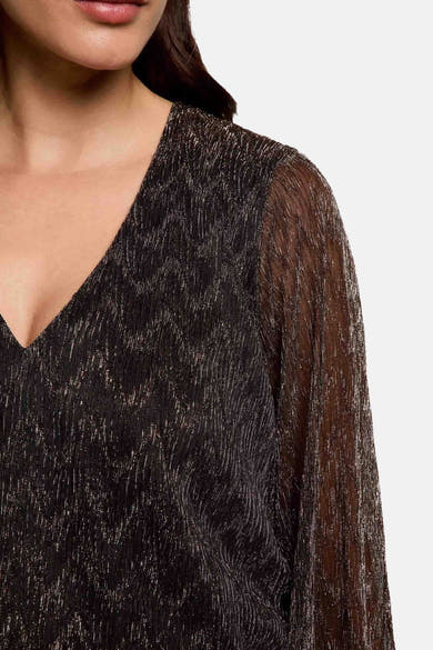 Blouse (lange mouwen) bruin - Morgan de Toi