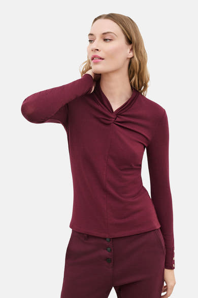 T-shirt met lange mouwen - Bordeaux