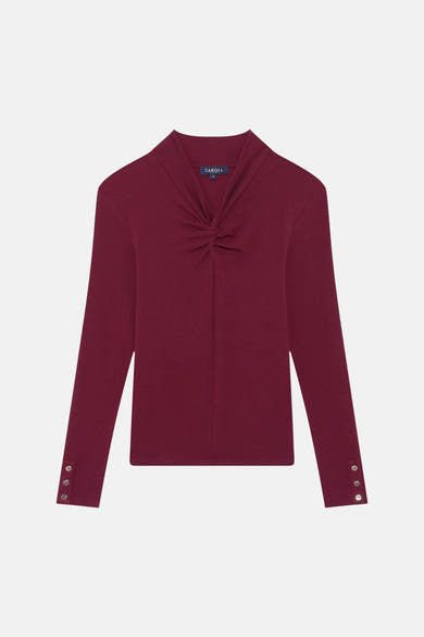 T-shirt met lange mouwen - Bordeaux