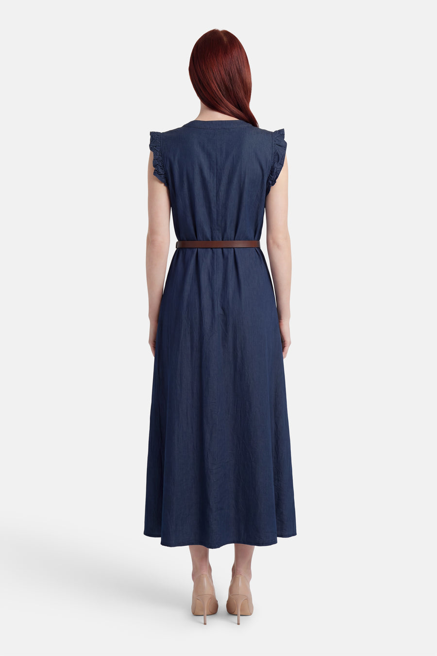 Kleedje zonder mouwen - dark blue denim