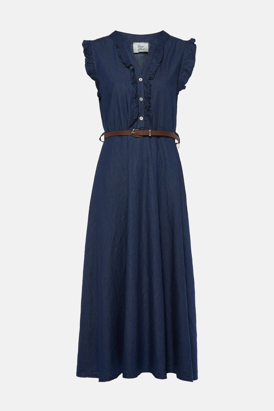 Kleedje zonder mouwen - dark blue denim