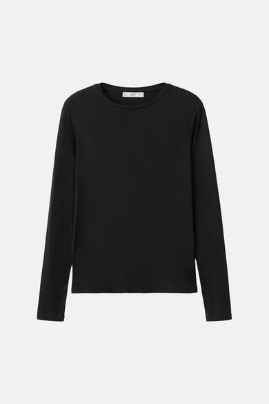 T-shirt met lange mouwen - zwart