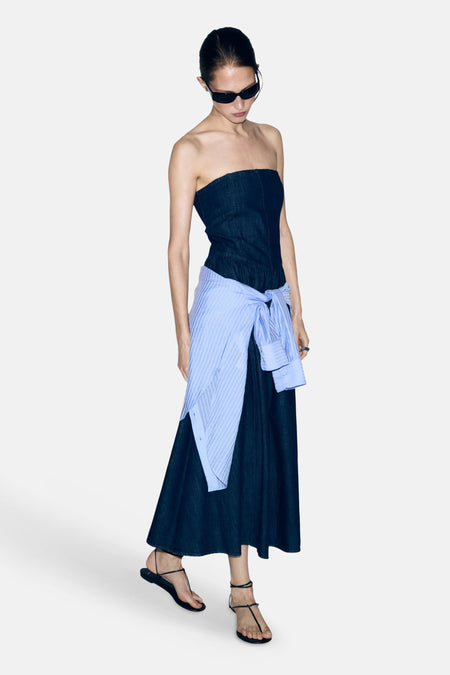Robe - Dark blue denim