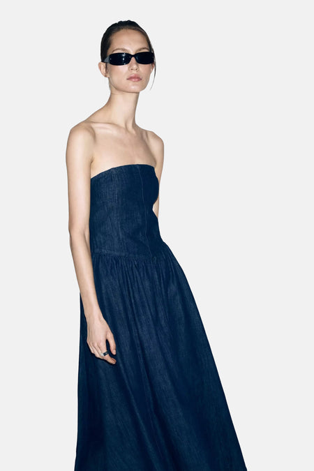 Robe - Dark blue denim