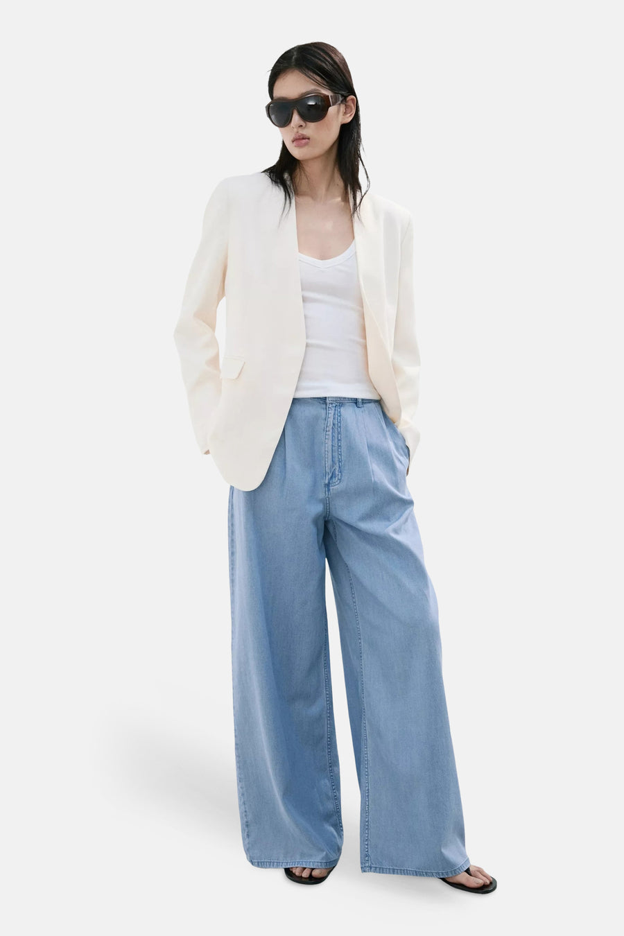Broek - Light blue denim