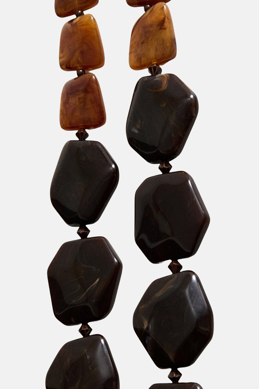 Korte halsketting - bruin