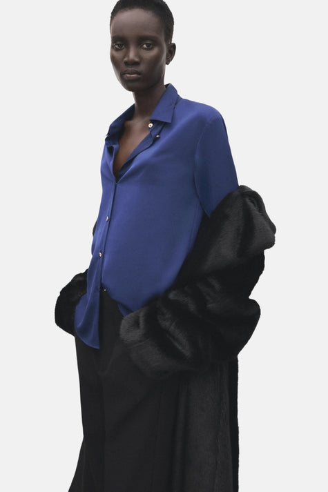 Chemise à manches longues - bleu