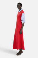 Robe à manches courtes - rouge