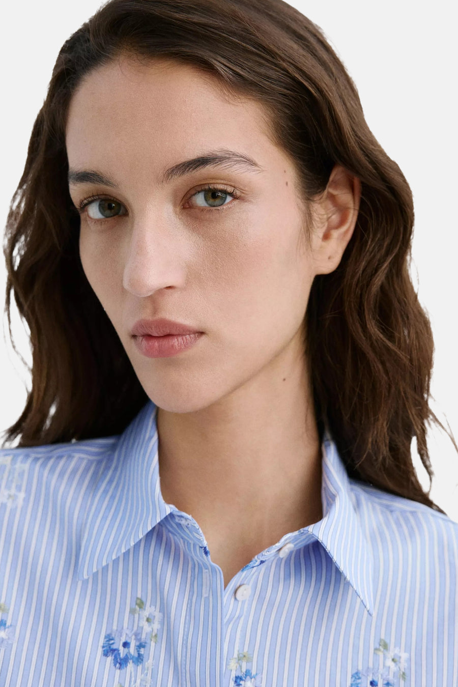 Blouse met lange mouwen - Blauw