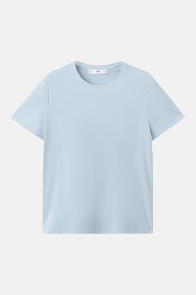 Effort T-shirt met korte mouwen van MANGO, met een ronde hals en discrete naden.
