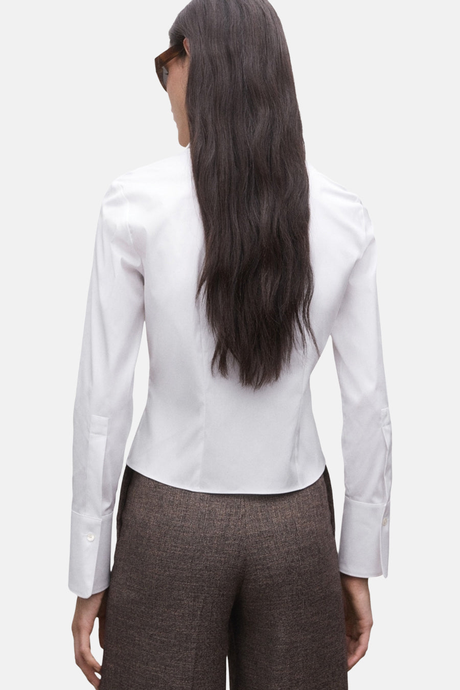 Chemise à manches longues - blanc