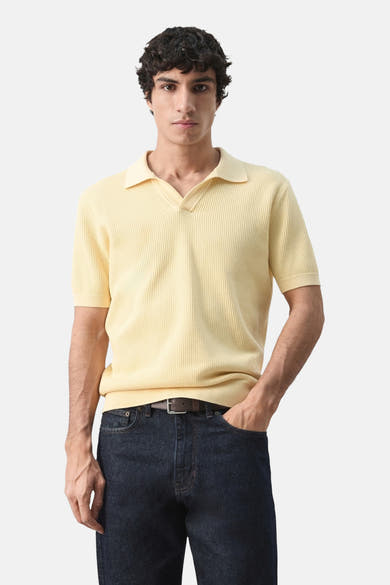 Polo à manches courtes - beige