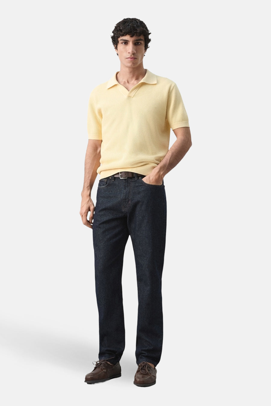 Polo à manches courtes - beige