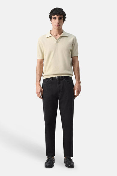Polo met korte mouwen - beige