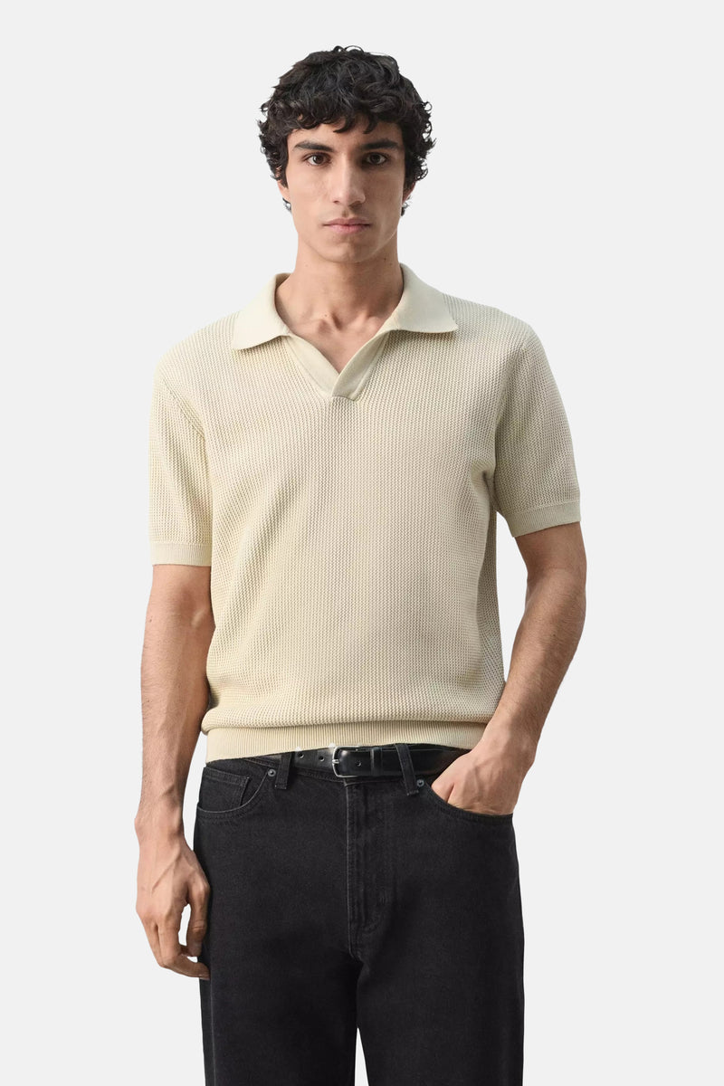 Polo à manches courtes - beige