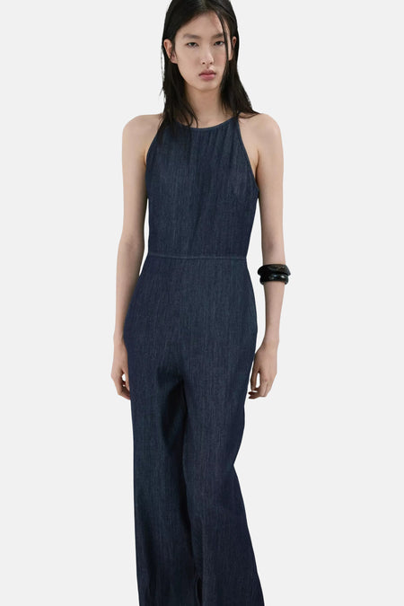 Jumpsuit - Dark blue denim