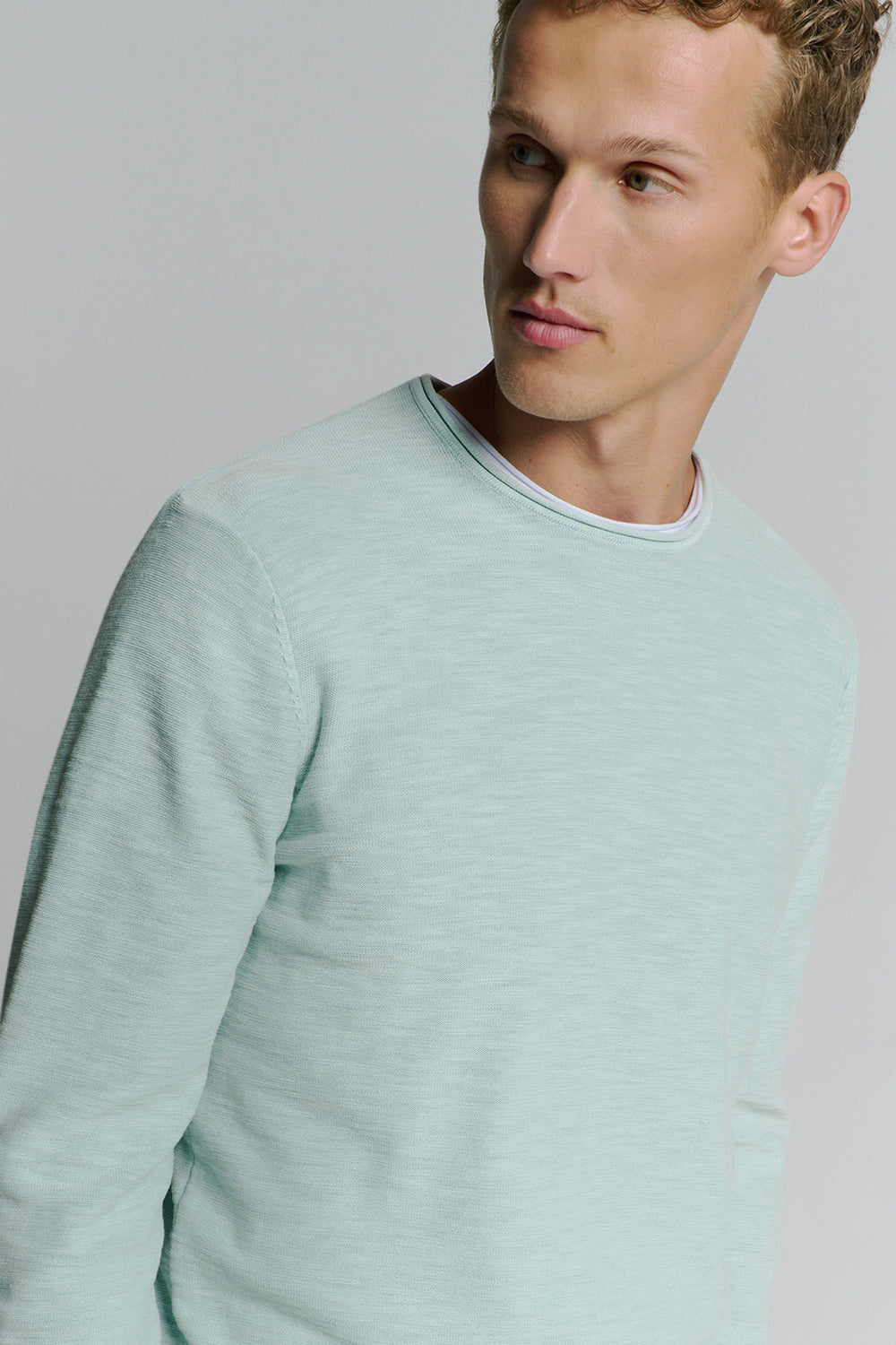 Pull col rond Bleu - NO EXCESS