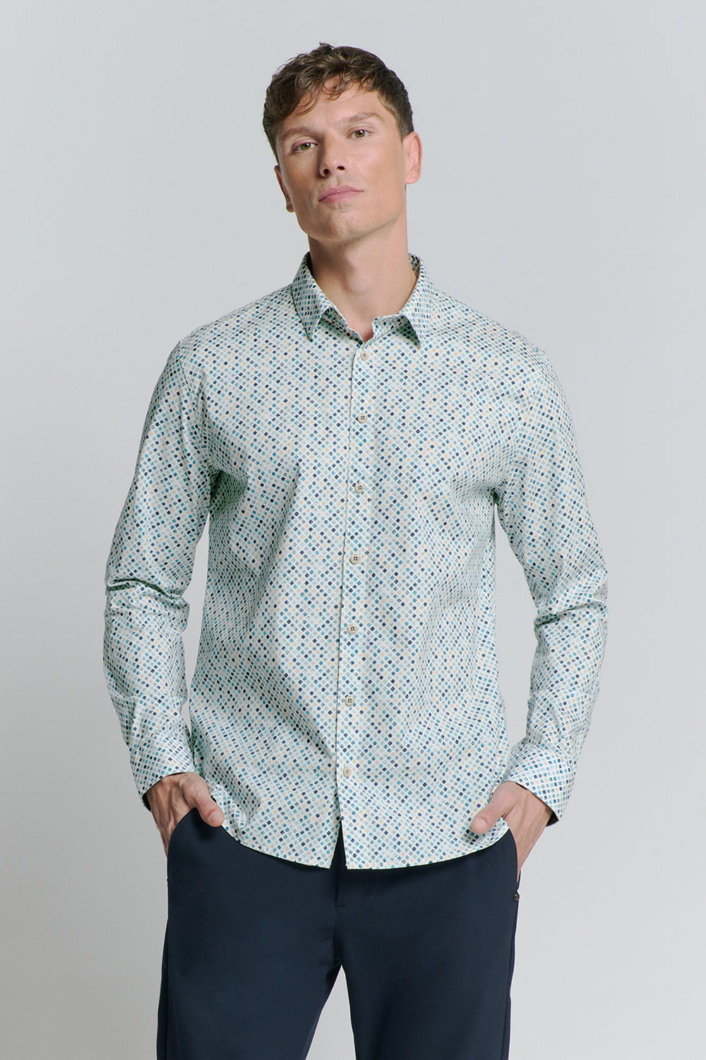 Chemise (manches longues) Bleu - NO EXCESS