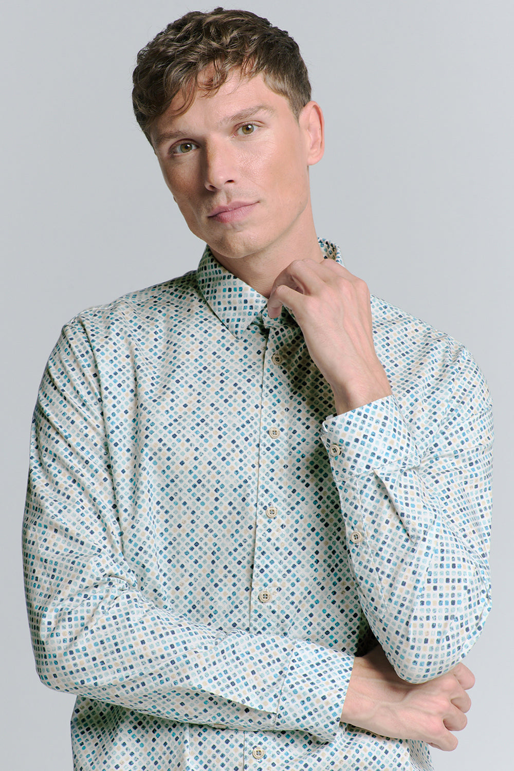 Chemise (manches longues) Bleu - NO EXCESS
