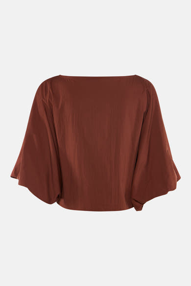 Blouse à manches courtes - brique
