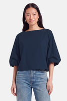 Blouse à manches courtes - bleu