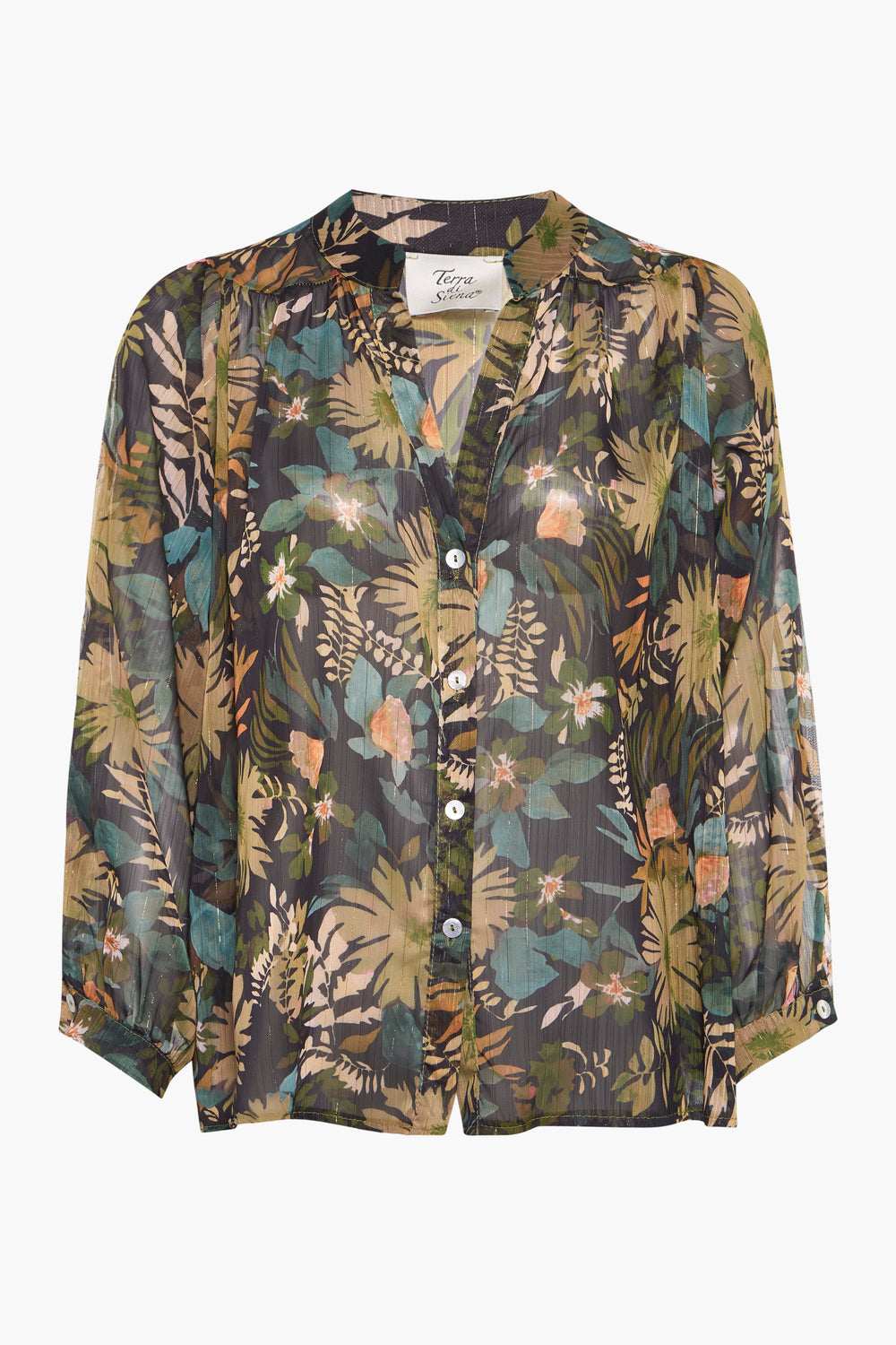 Blouse (lange mouwen) Multicolor - Terra di Siena