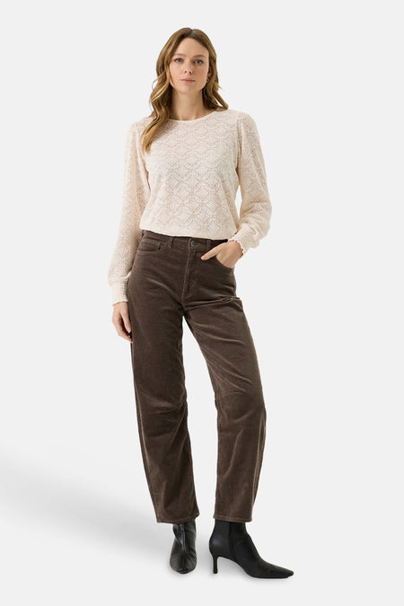 Dames sb seizoensbroek 5pocket taupe - GARCIA