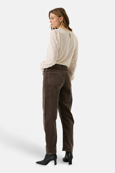 Dames sb seizoensbroek 5pocket taupe - GARCIA