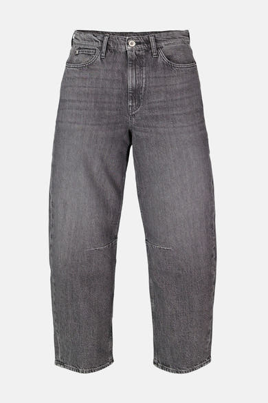 Jean délavé gris de GARCIA, coupe ample et jambes larges avec détails subtils sur les genoux.