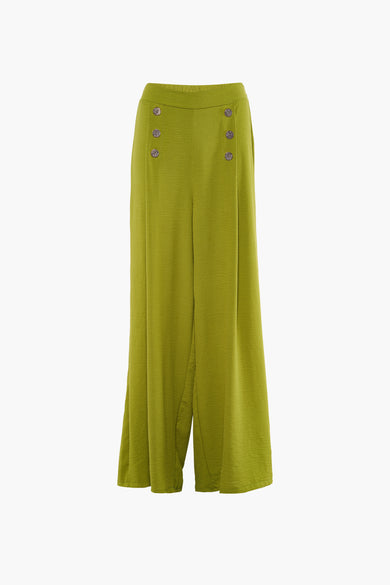 Pantalon coloré Vert - Terra di Siena