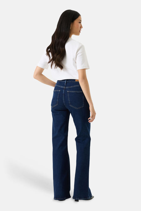 Jean évasé dark blue denim - GARCIA