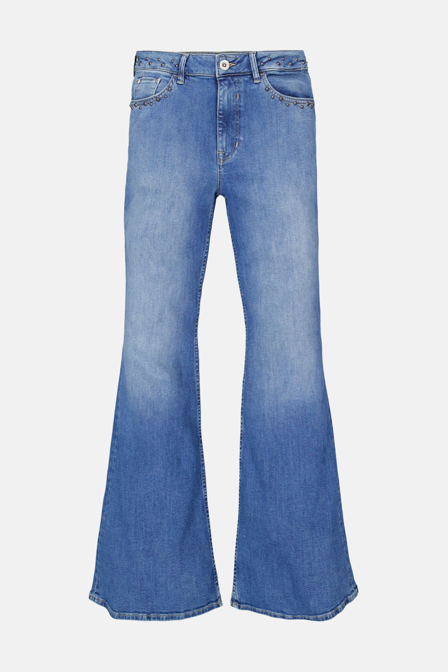 Jeans flared mid blue denim - GARCIA