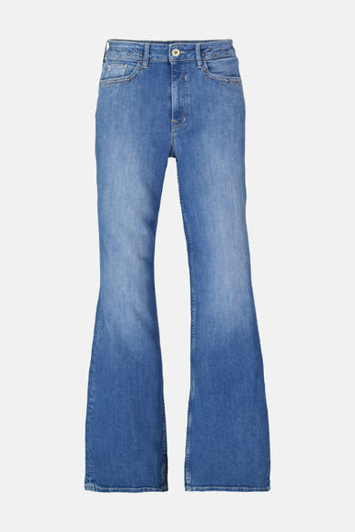 Jeans flared mid blue denim - GARCIA
